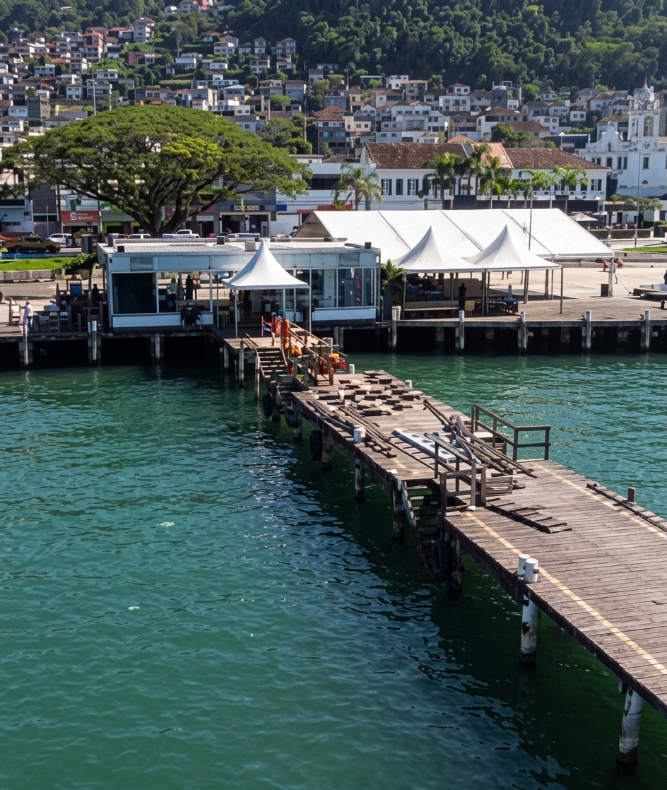 Cais de Santa Luzia é fechado temporariamente para obras em Angra dos Reis