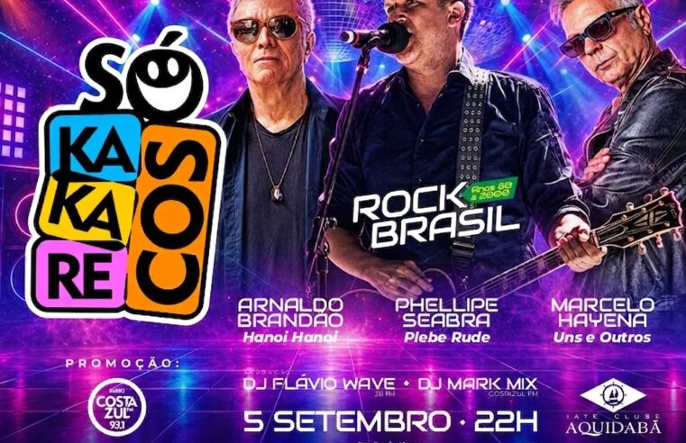 Festa Só Kakarecos agita Angra dos Reis neste fim de semana com show de Rock Brasil