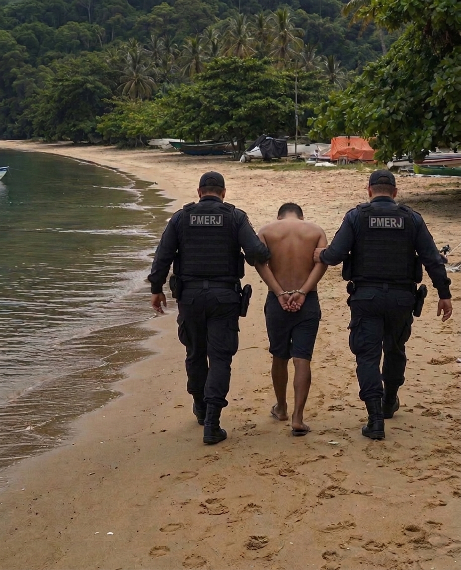 Mulher é resgatada de cárcere privado na Praia de Matariz, na Ilha Grande