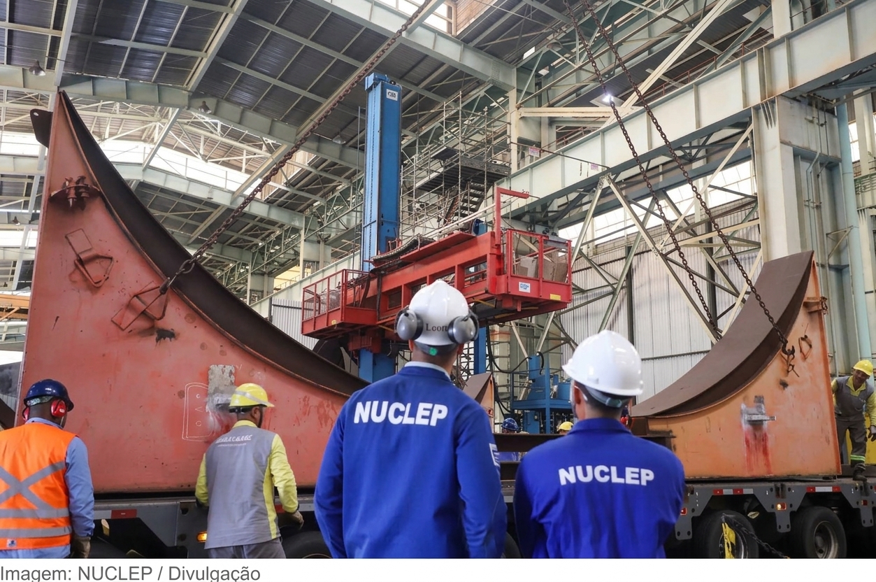 NUCLEP conclui etapa-chave do submarino nuclear brasileiro em Itaguaí