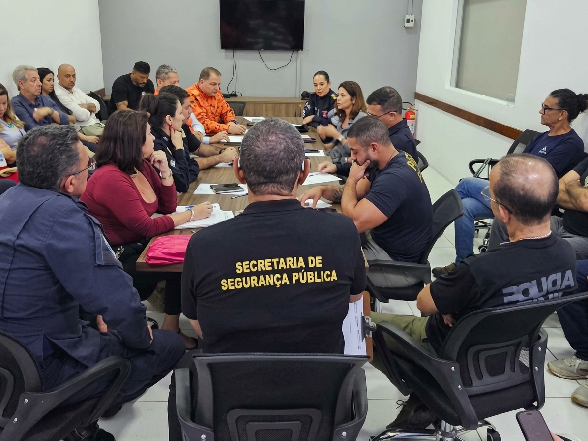 Forças de segurança se reúnem em Angra para planejar ações