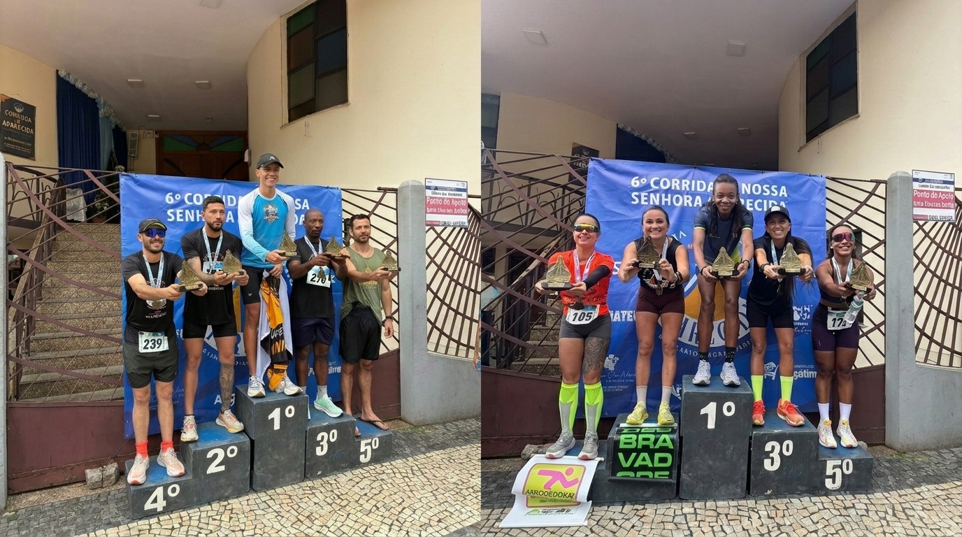 Renan Jordão e Edna Rodrigues vencem corrida de Nossa Senhora Aparecida em Angra